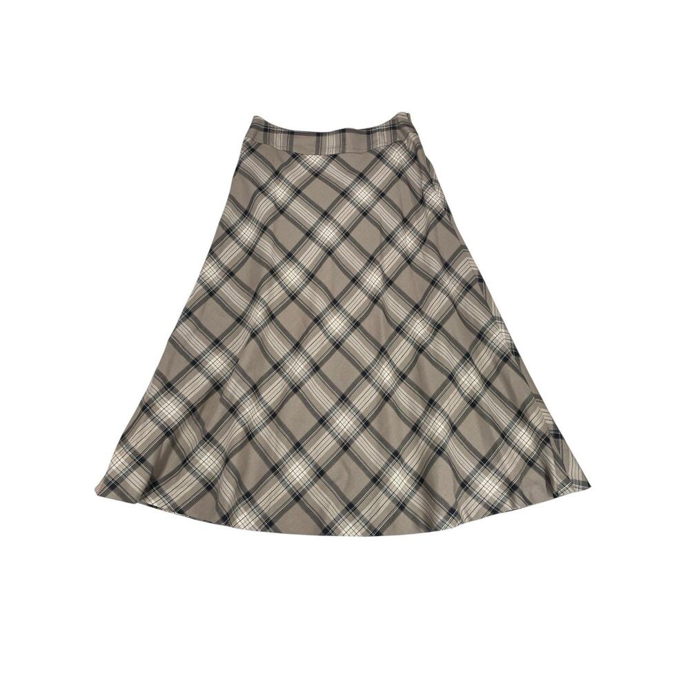 East 5th Maxi A-line Skirt Womens Size 10 Lined Plaid Academia Preppy Modest